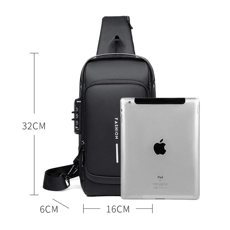 Mochila Antifurto com Senha USB Slim Bag