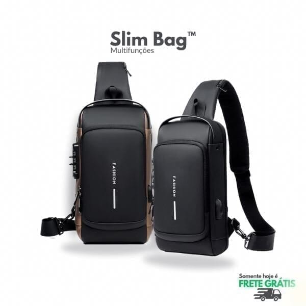 Mochila Antifurto com Senha USB Slim Bag